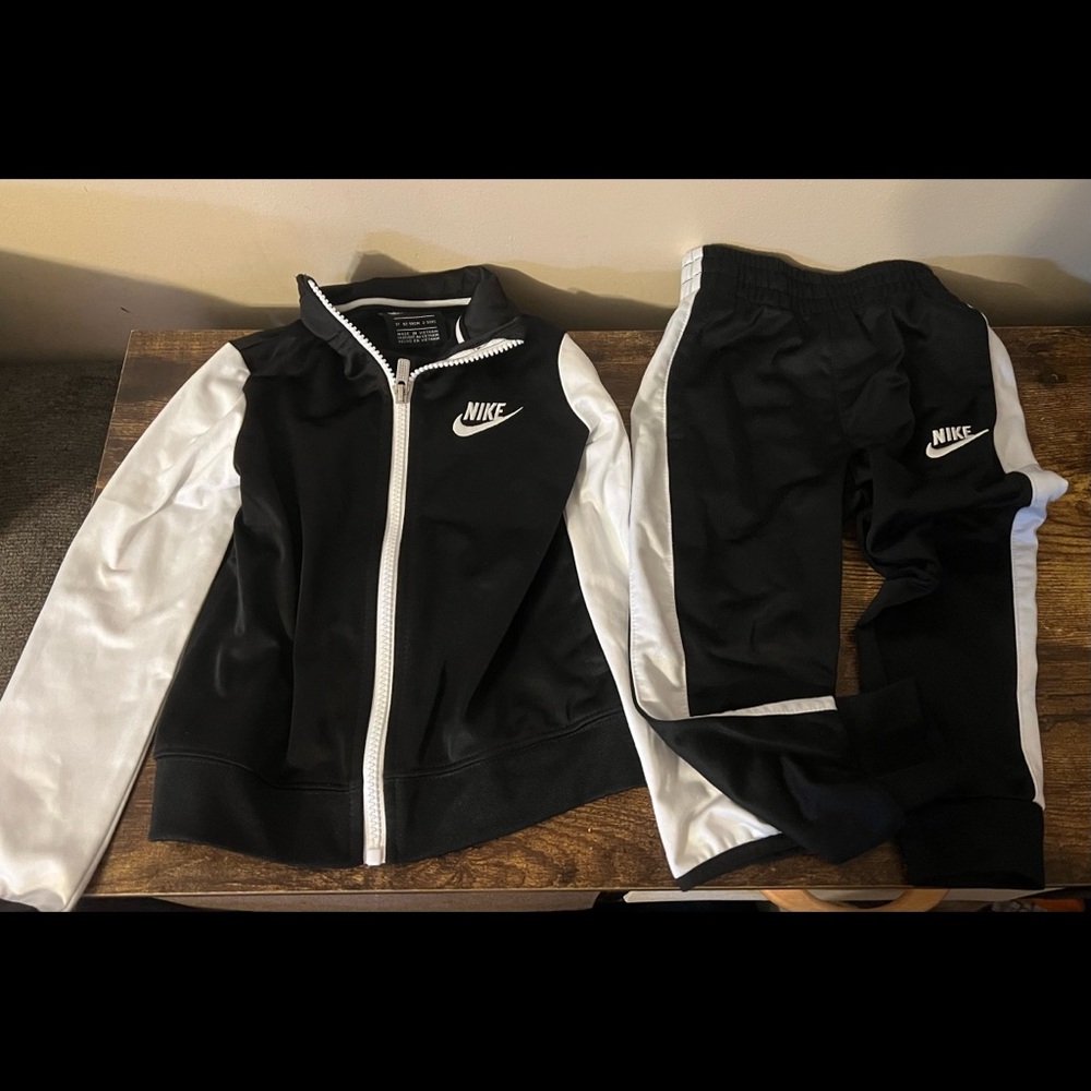 Nike Black and White Tracksuit